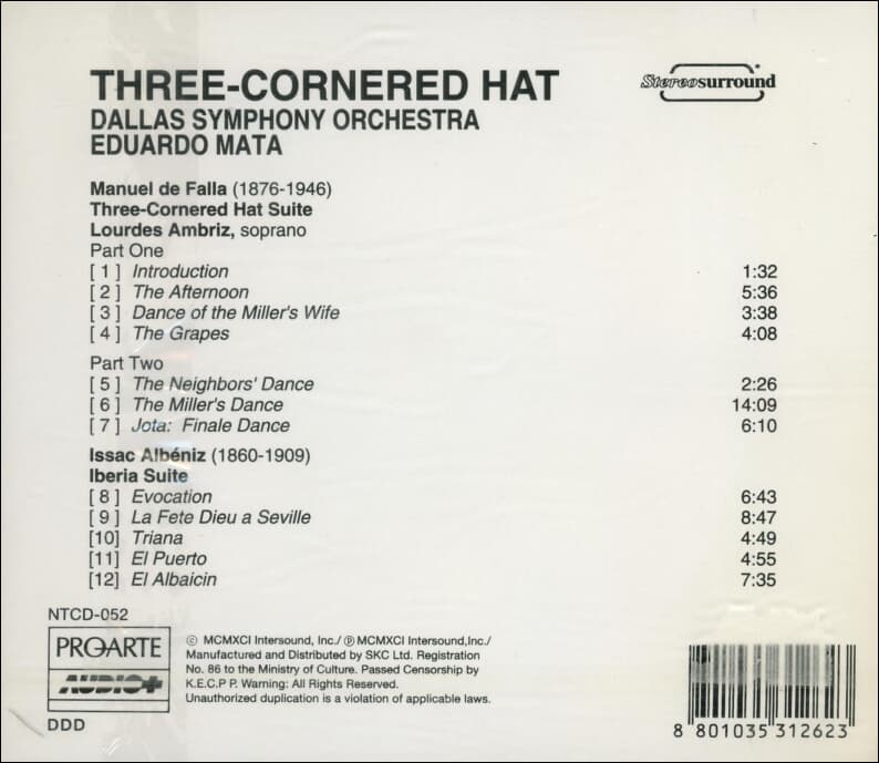 The Three Cornered Hat (삼각모자)  - 마타 (Eduardo Mata) (미개봉)