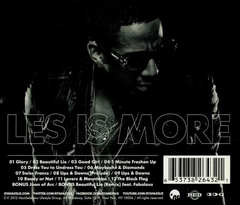 Ryan Leslie  (라이언 레슬리) -  Les Is More (US발매)