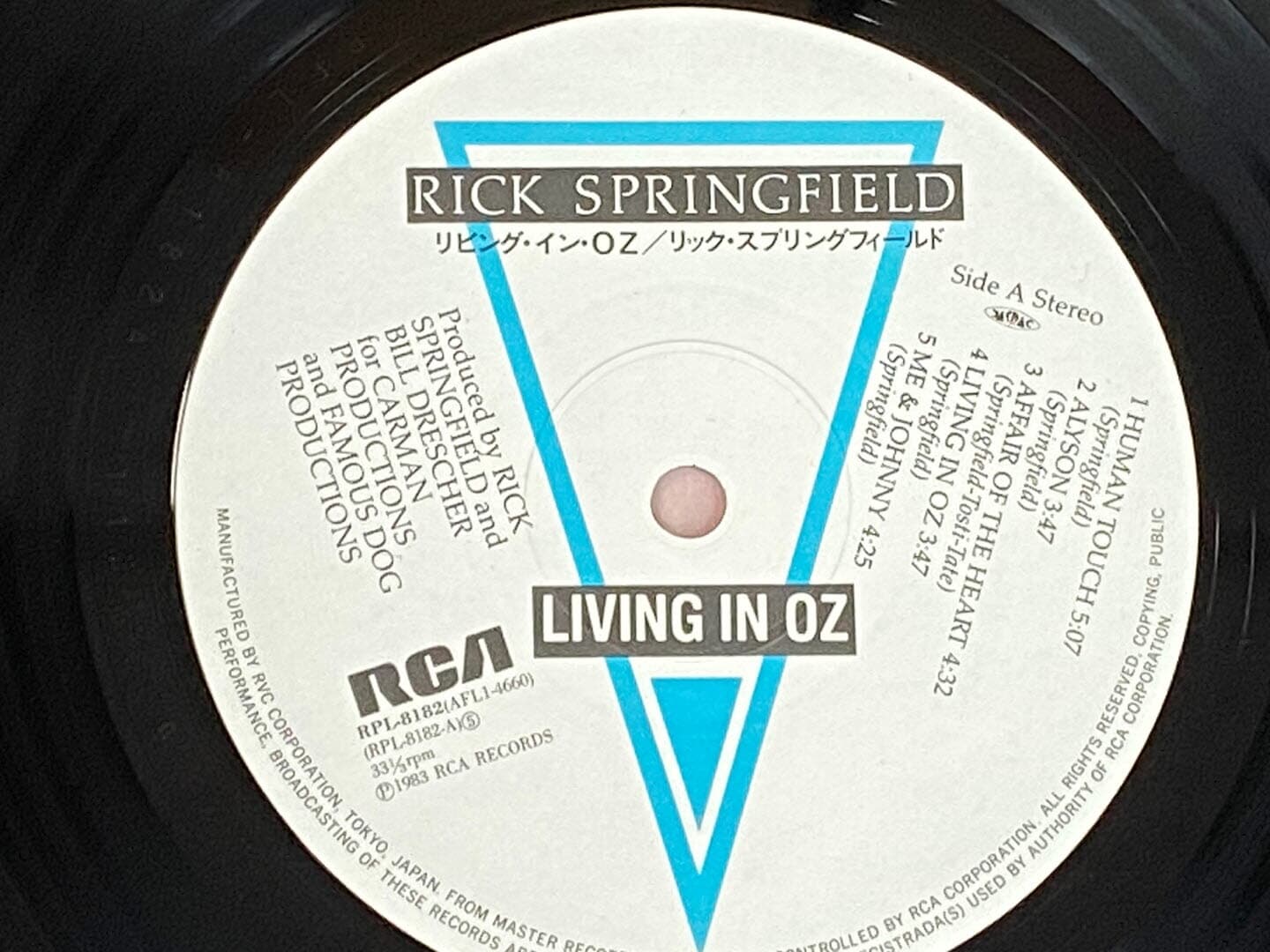[LP] 릭 스프링필드 - Rick Springfield - Living In Oz LP [일본반]