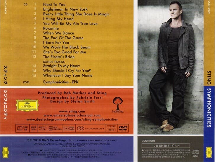 [일본반] Sting - Symphonicities (SHM-CD+DVD)