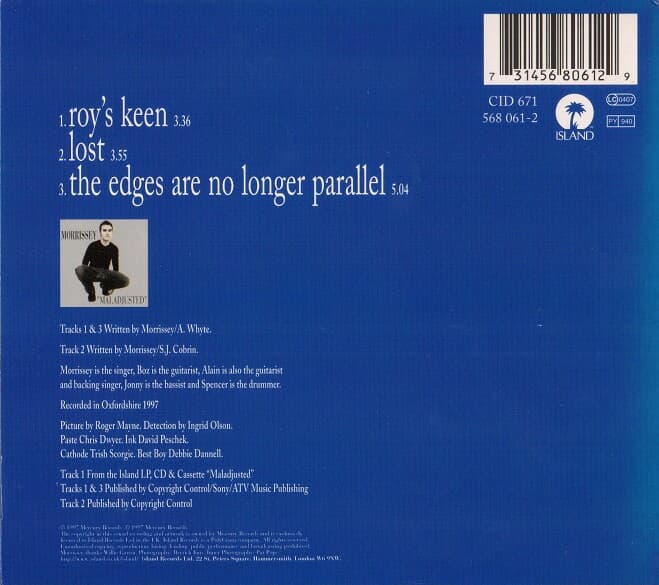 [수입] Morrissey - Roy's Keen(Single/Digipak)
