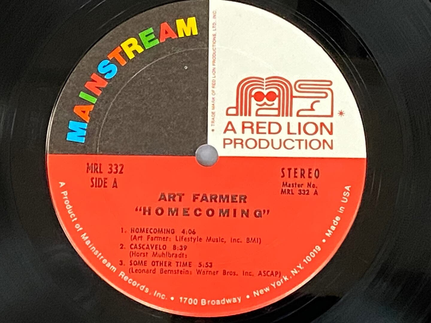 [LP] 아트 파머 - Art Farmer - Homecoming LP [U.S반]