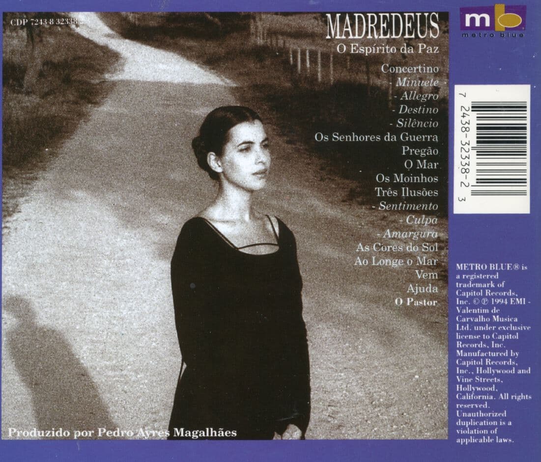 마드리듀쉬 - Madredeus - O Espirito Da Paz [U.S발매]  