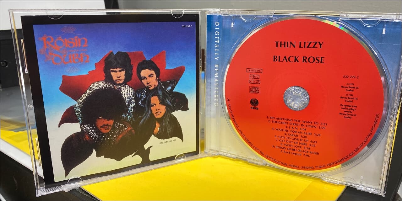 Thin Lizzy(씬 리지) -   Black Rose  (UK발매) 