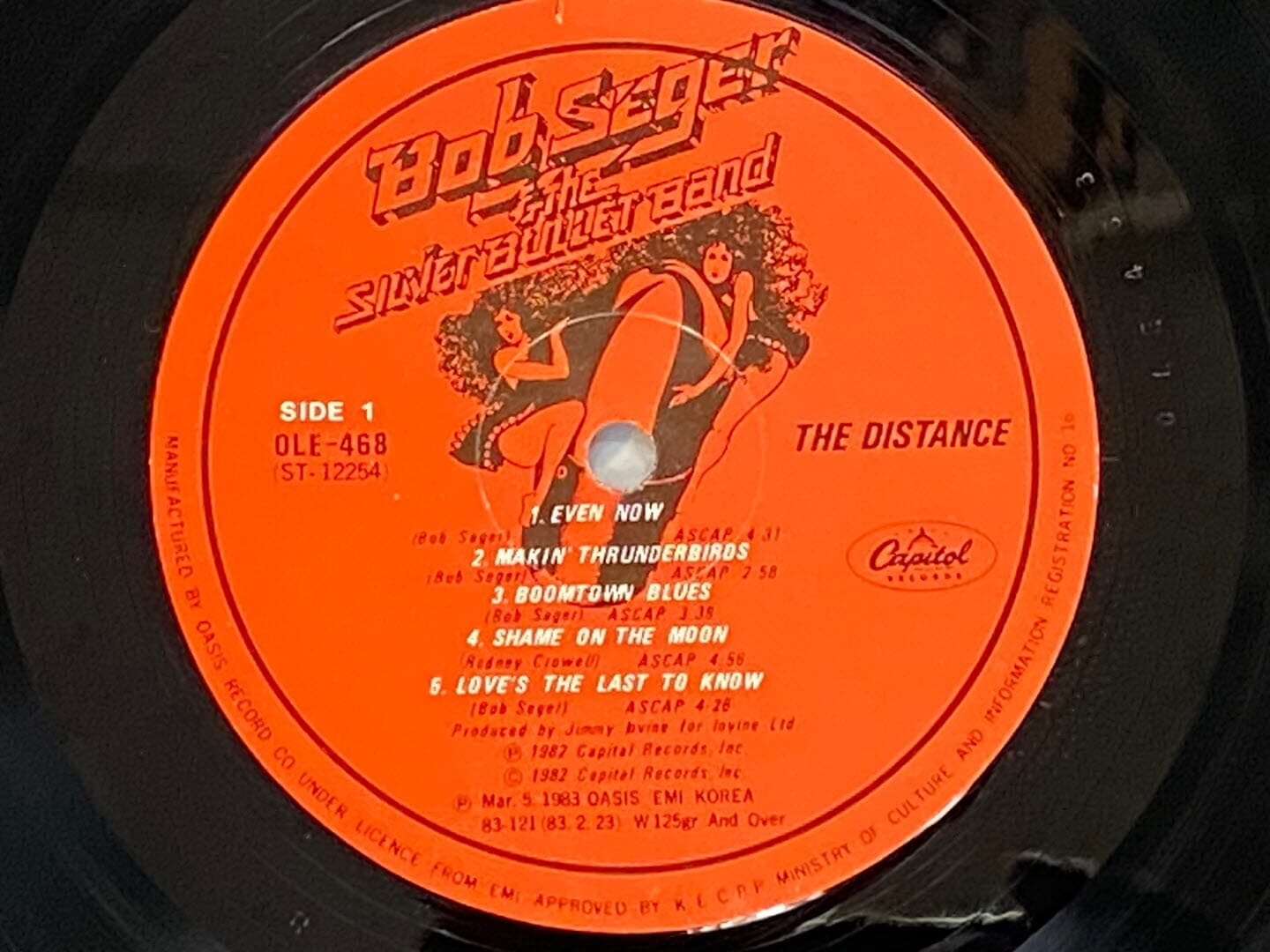 [LP] 밥 세갈 앤 더 실버 불릿 밴드 - Bob Seger & The Silver Bullet Band - The Distance LP [오아시스-라이센스반]