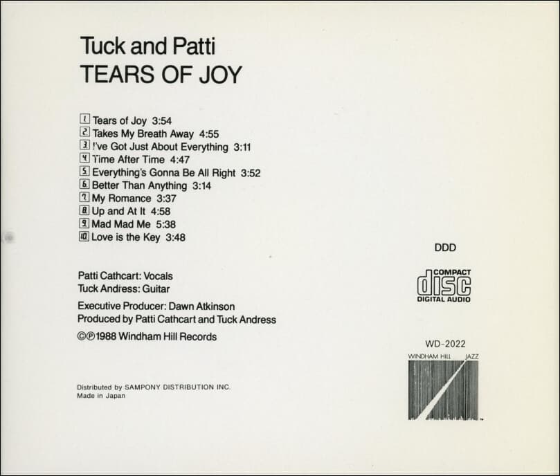 Tuck & Patti(턱 & 패티) - Tears Of Joy
