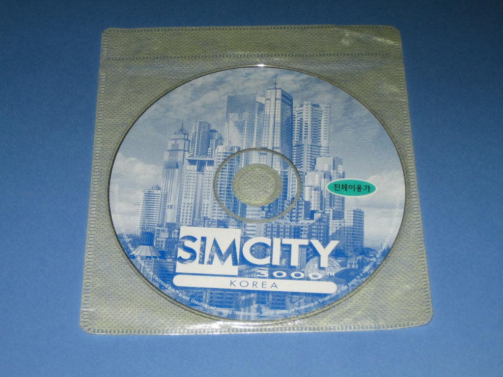 심시티 3000 코리아 게임CD SIM CITY 3000 KOREA 게임 알CD