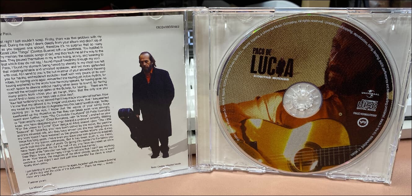 Paco De Lucia (파코 데 루치아 ) -  Cositas Buenas(EU발매)