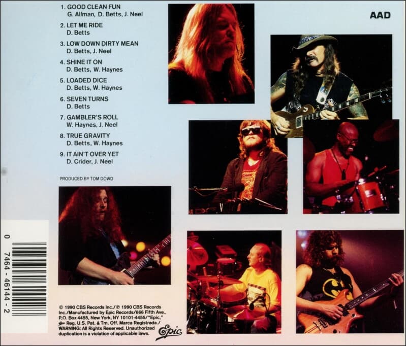 The Allman Brothers Band (올맨 브라더스 밴드) - Seven Turns(US발매)