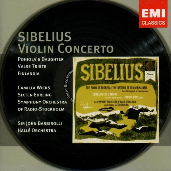 Sibelius : 바이올린 협주곡 - 바비롤리 (John Barbirolli) (지휘자),위크스 (Camilla Wicks) (24Bit)