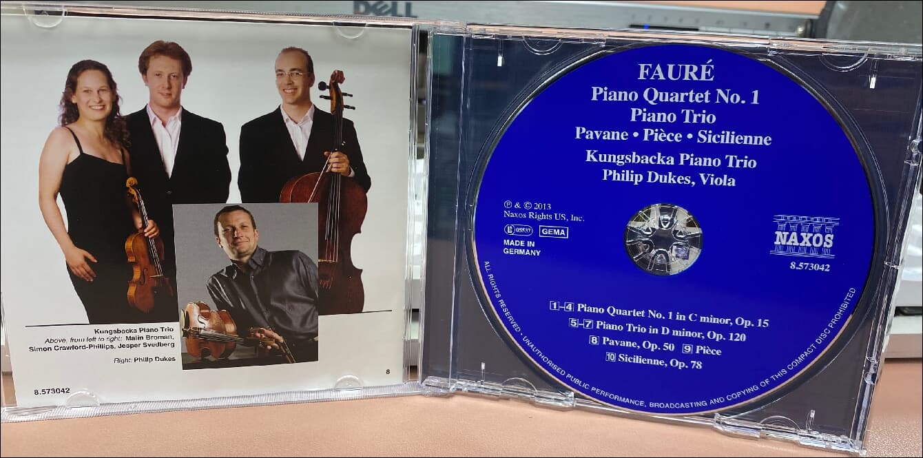 FAURE : Piano Quartet No.1 - Kungsbacka Piano Trio (독일발매)