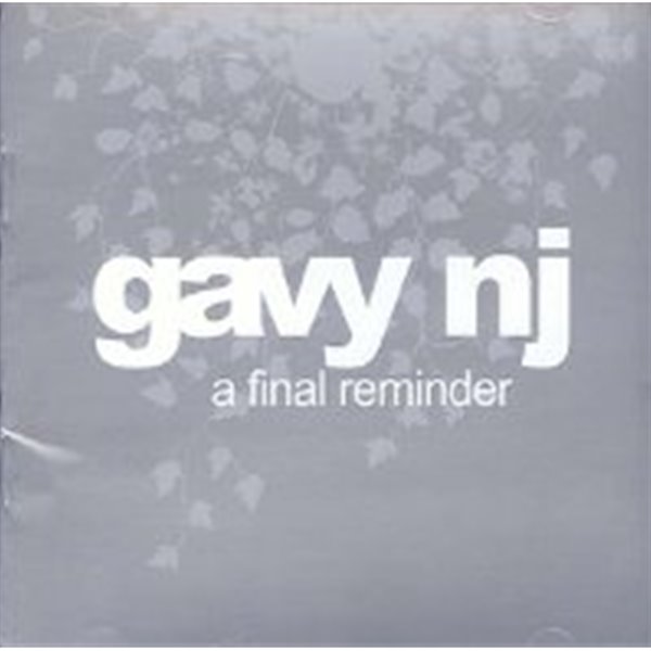 [미개봉] 가비 앤제이 (Gavy NJ) / A Final Reminder (희귀)