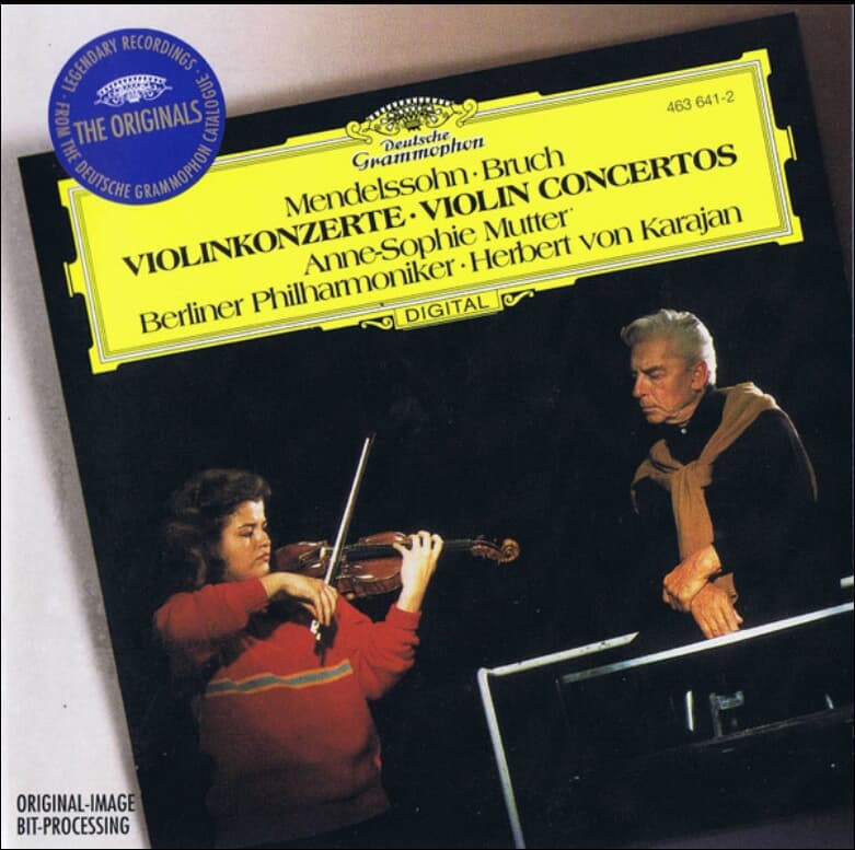 Mendelssohn , Bruch : Violinkonzerte , Violin Concertos - 무터(Anne-Sophie Mutter),카라얀 (Karajan)(EU발매)