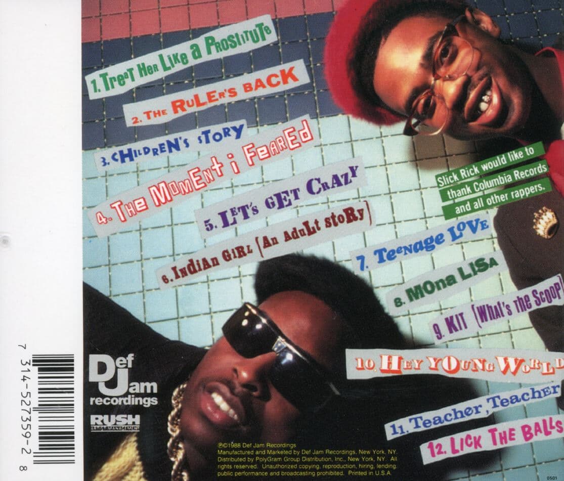 슬릭 릭 - Slick Rick - The Great Adventures Of Slick Rick [U.S발매]