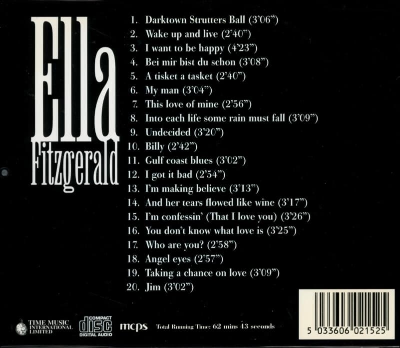 엘라 피츠제럴드 (Ella Fitzgerald) - Ella Fitzgerald (UK발매)