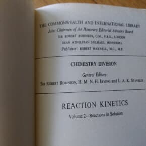 REACTION KINETICS VOLUME TWO 1966년판
