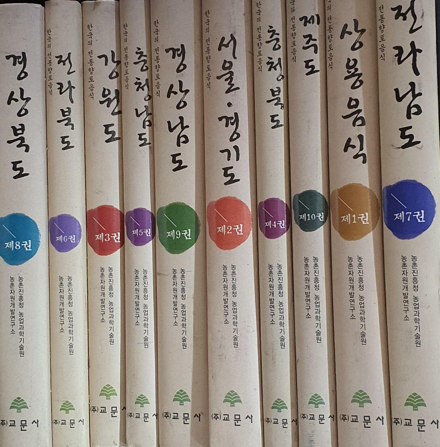 한국의 전통향토음식 (전10권)