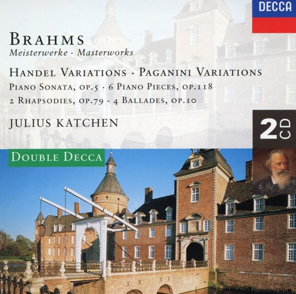 줄리어스 카첸 - Julius Katchen - Brahms Variations Piano SonataOp.5 (브람스 피아노 독주 작품집)2cds [독일발매]