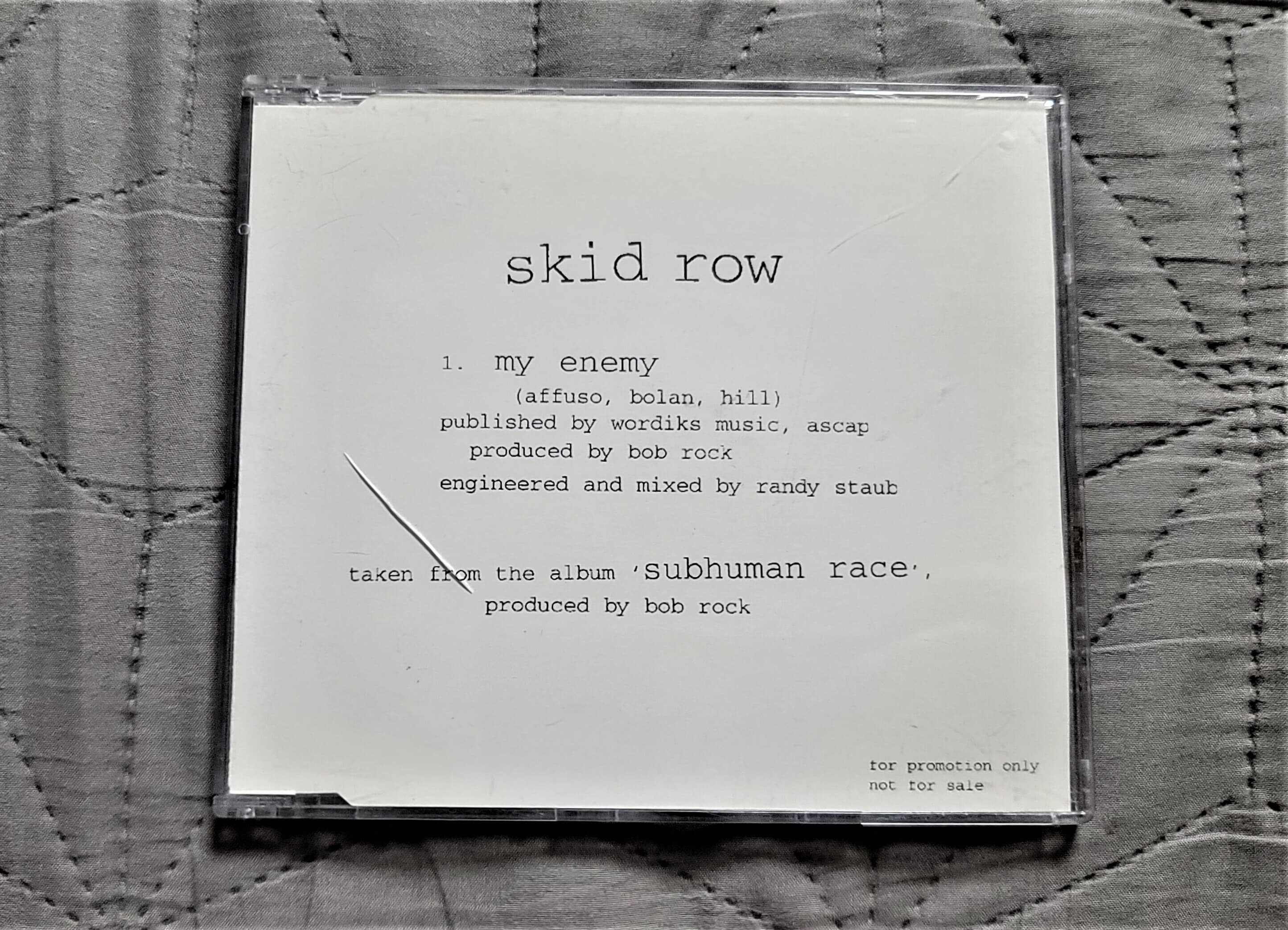 (희귀) SKID ROW - My Enemy (Promo Single)