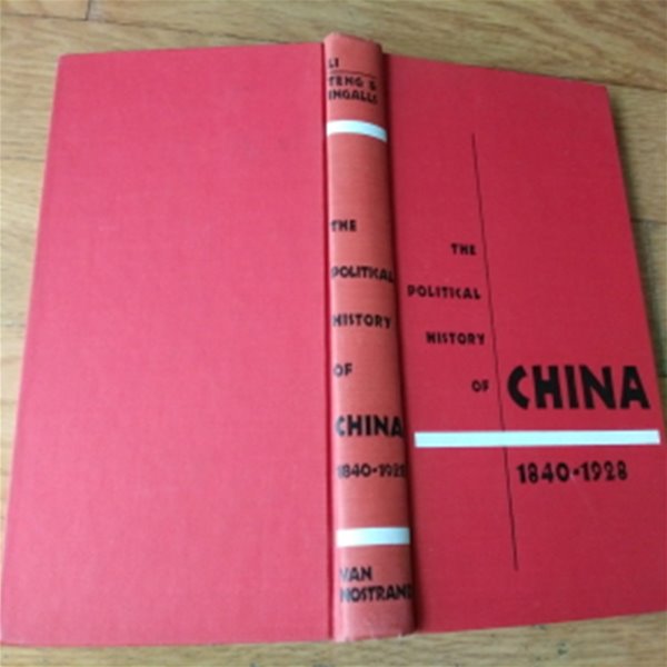 The Political History Of China, 1840-1928.1966년판