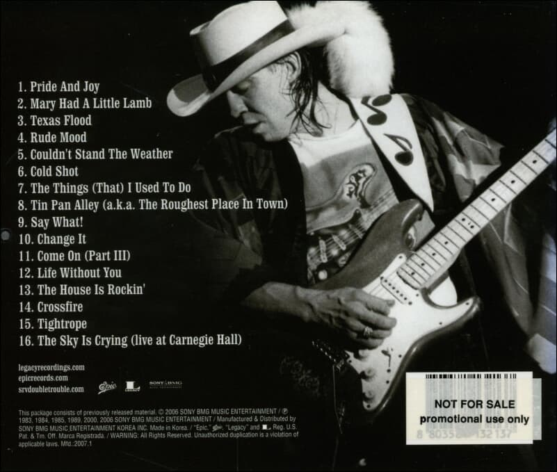 Stevie Ray Vaughan(스티비 레이 본) & Double Trouble - Greatest Hits Vol.1