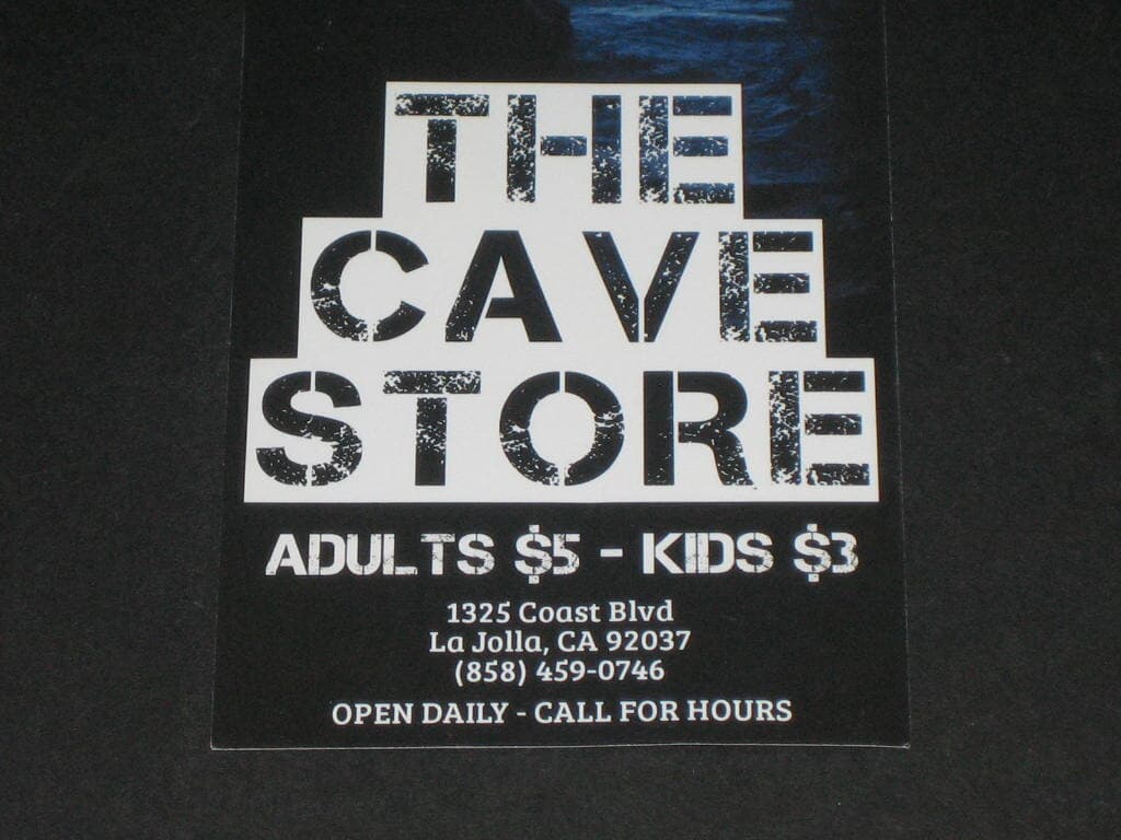 THE CAVE STORE 미국의 동굴 관광명소 입장권 추억의 팸플릿 리플릿