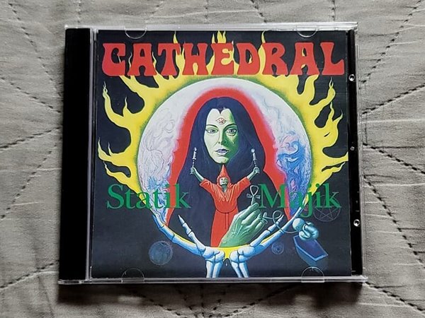 (메탈포스반) CATHEDRAL - (1994) - Statik Majik (EP) (좌측 사이드 초록색 폰트버젼)