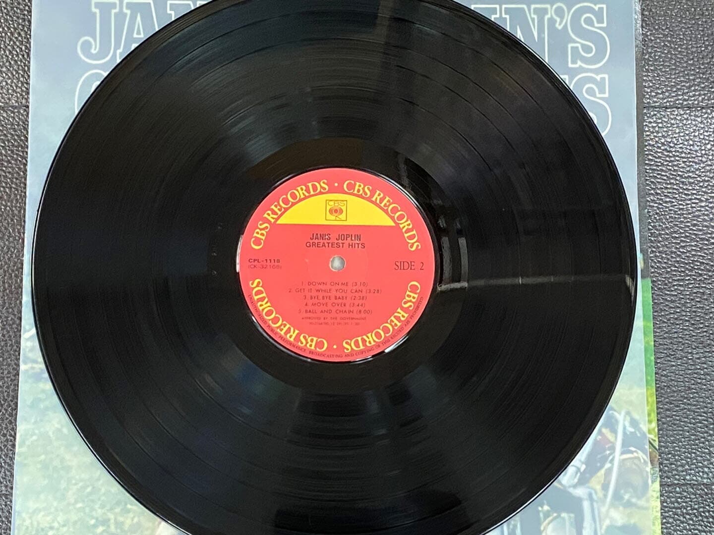 [LP] 재니스 조플린 - Janis Joplin - Greatest Hits LP [CBS Korea-라이센스반]