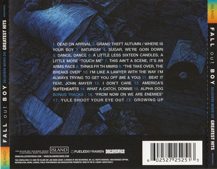 [수입] Fall Out Boy - Believers Never Die - Greatest Hits (CD)