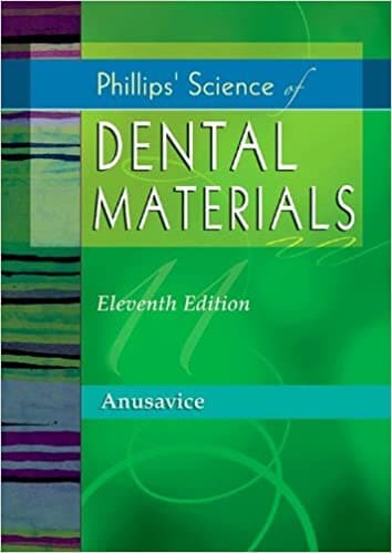 Phillips‘ Science of Dental Materials 제11판