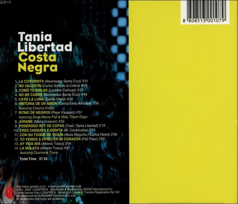 타니아 리베르타드 (Tania Libertad) -  Costa Negra
