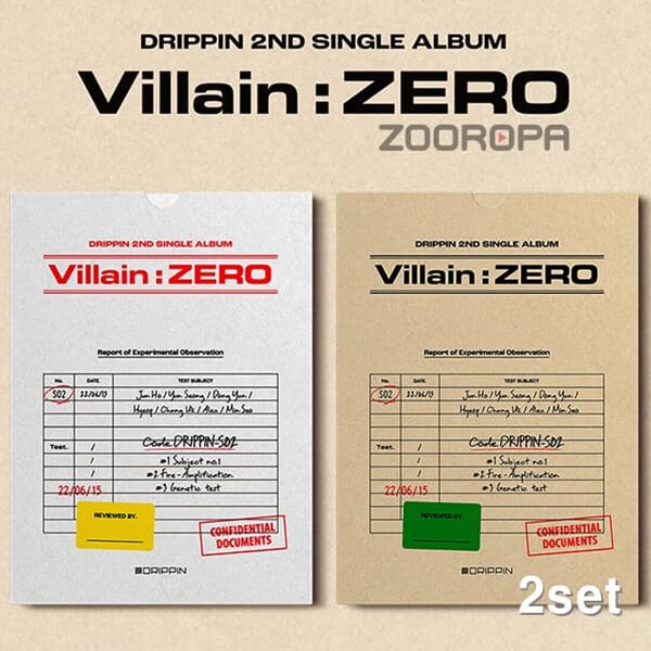 [미개봉/2종세트] DRIPPIN 드리핀 Villain ZERO