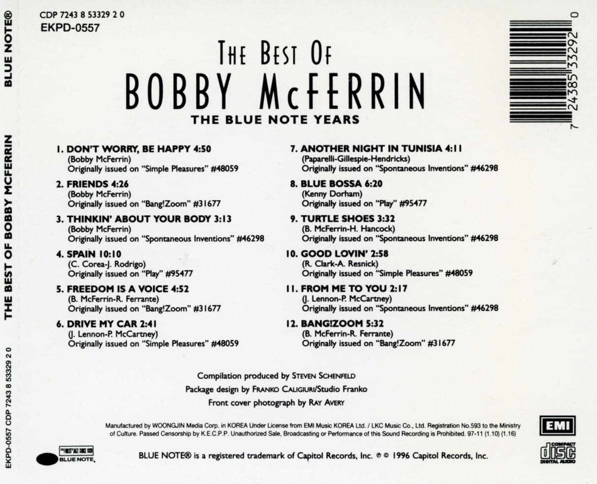 바비 맥퍼린 - Bobby Mcferrin - The Best Of 