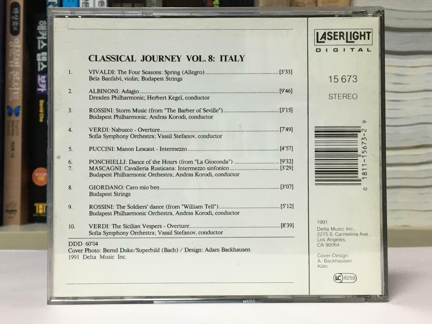 (수입)(CD)The Beautiful World of Classical Music, Vol. 8: Italy / 상 