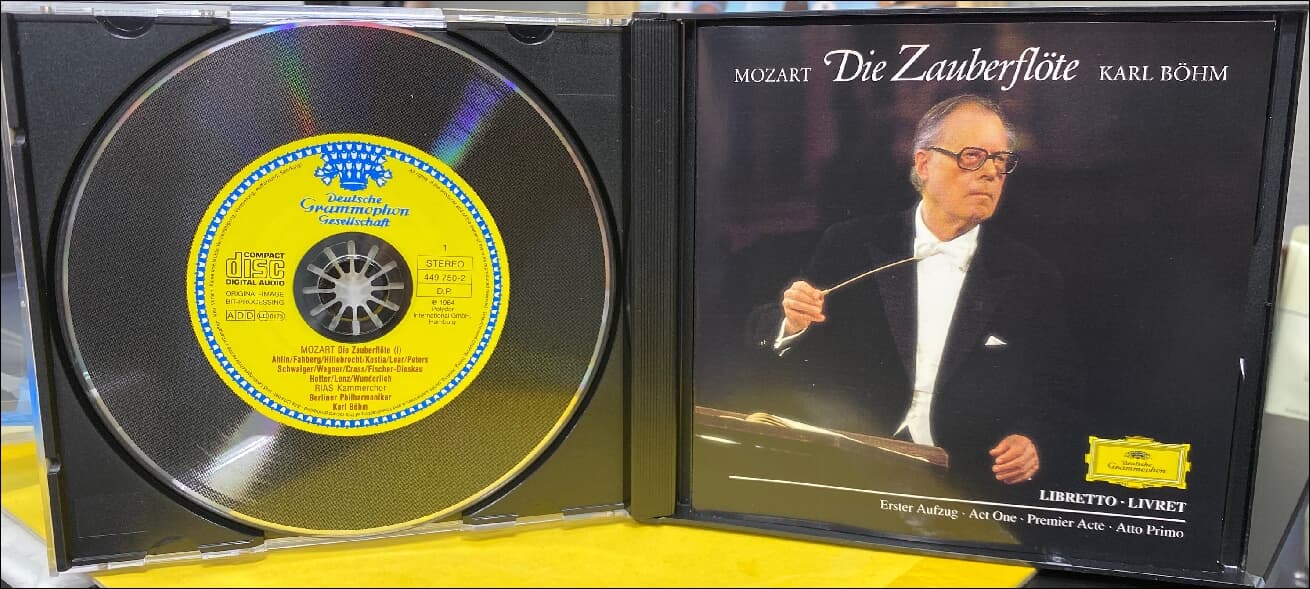 Mozart : Die Zauberflote (마술파리) - 칼 뵘 (Karl Bohm), 호터 (Hans Hotter) (2cd)(독일발매)