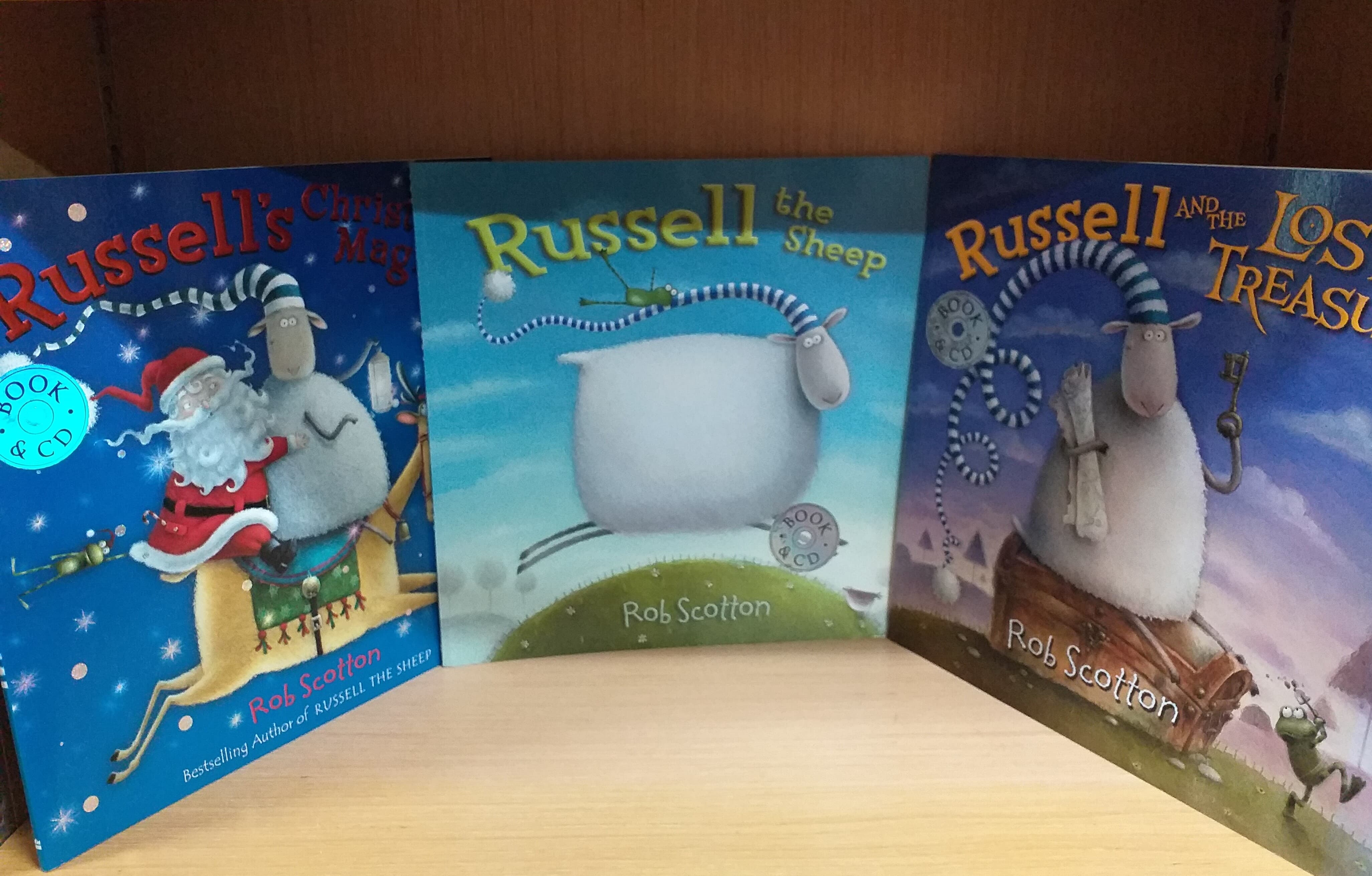 롭 스코튼 3종 (Russell the Sheep ,Russell and the Lost Treasure ,Russell's Christmas Magic )+시디3장