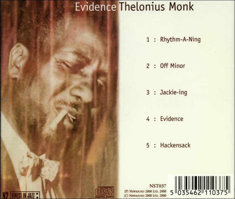 텔로니어스 몽크 (Thelonious Monk) - Evidence (UK발매)