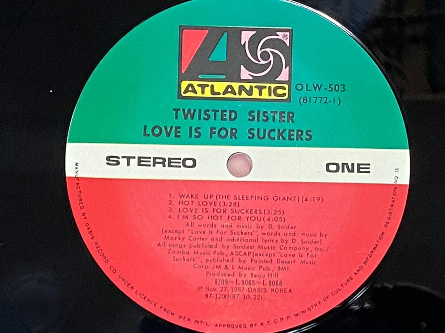 [LP] 트위스티드 시스터 - Twisted Sister - Love Is For Suckers LP [오아시스-라이센스반]