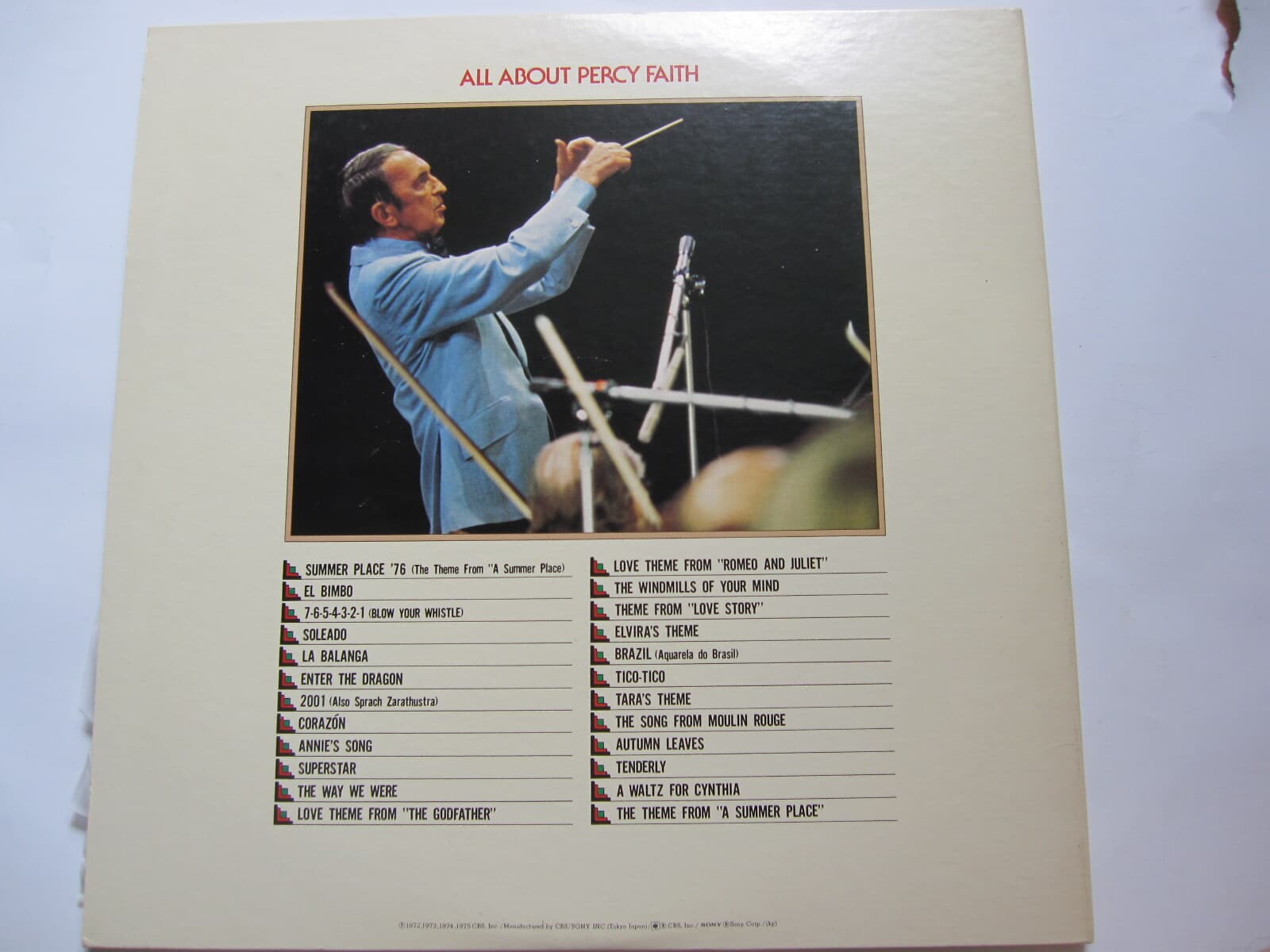LP(수입) 퍼시 페이스 Percy Faith And His Orchestra: All About Percy Faith(GF 2LP)
