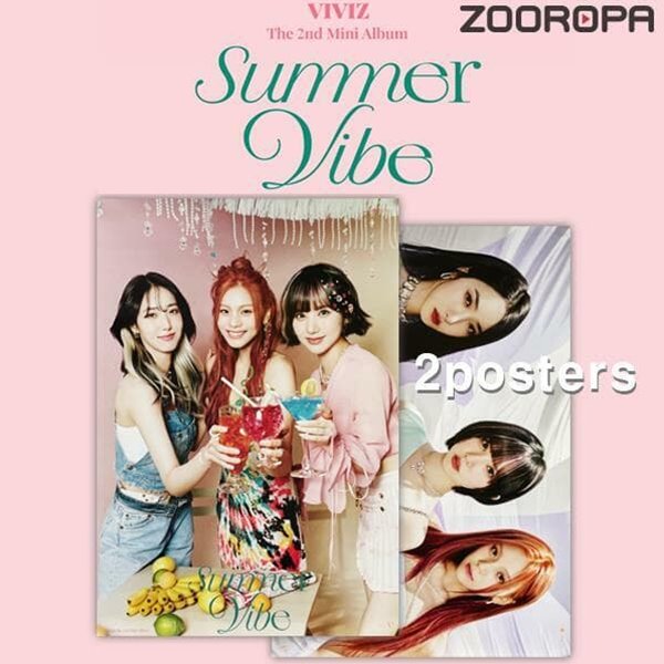 [새상품/2포스터] 비비지 VIVIZ 미니앨범 2집 Summer Vibe Photobook ver. (브로마이드2장+지관통)