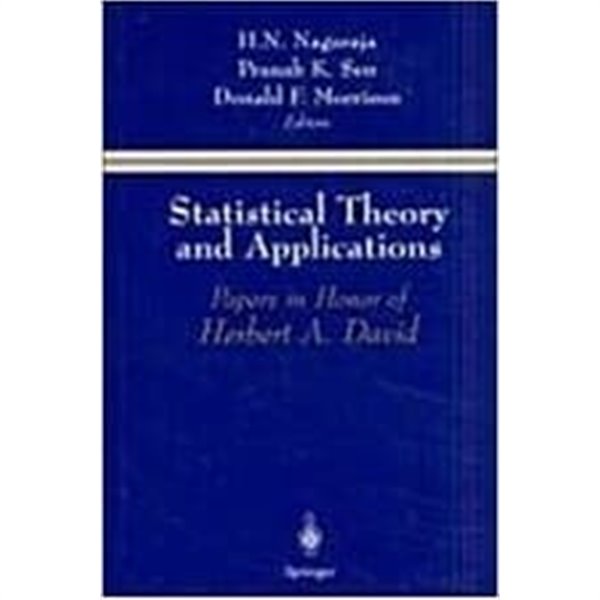 Statistical Theory and Applications (Hardcover, 1996) - Papers in Honor of Herbert A. David