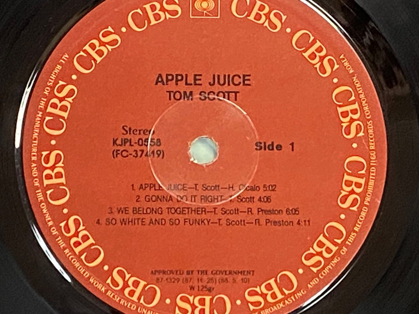 [LP] 톰 스콧 - Tom Scott - Apple Juice LP [지구-라이센스반]