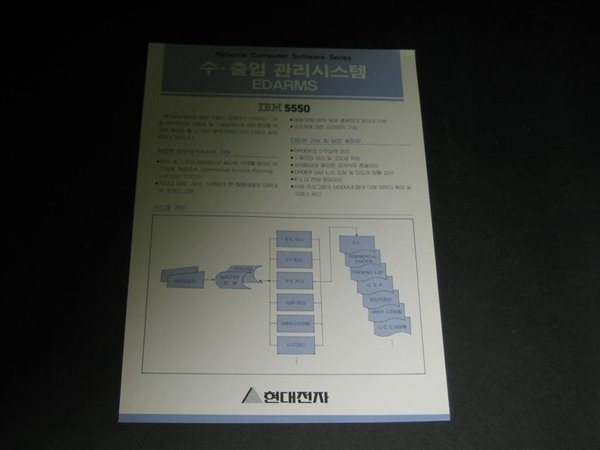 현대전자 Personal Computer IBM 5550 수.출입 관리시스템 카탈로그 팸플릿 리플릿