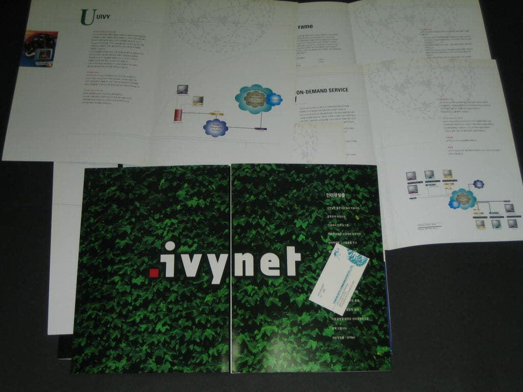 ivynet 아이비넷 한솔텔레컴 기업정보 카탈로그 팸플릿 리플릿