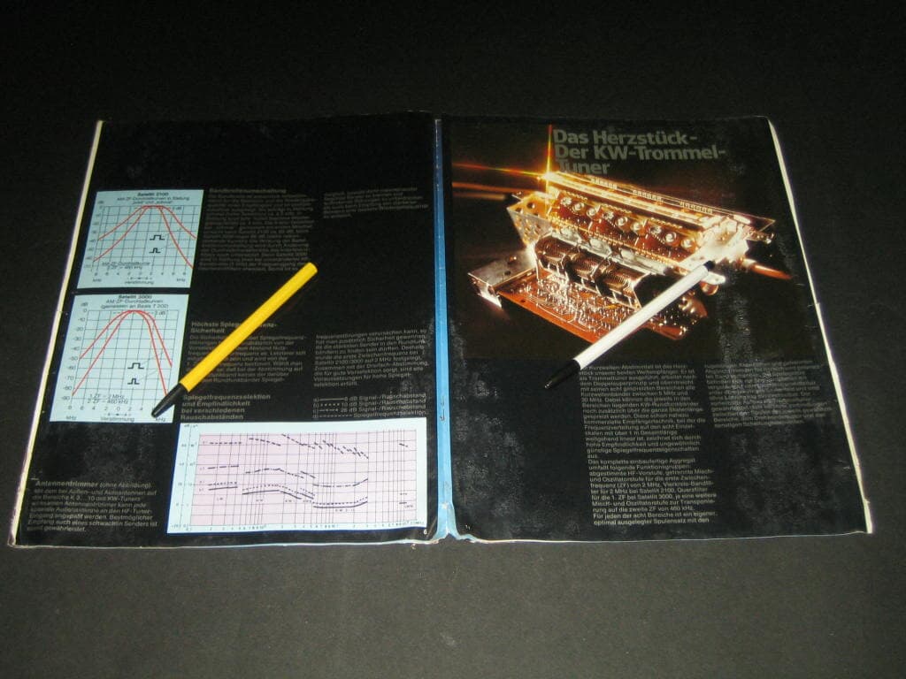 GRUNDIG Weltempfanger Satellit 2100 / 3000 Digital 카탈로그 팸플릿 리플릿