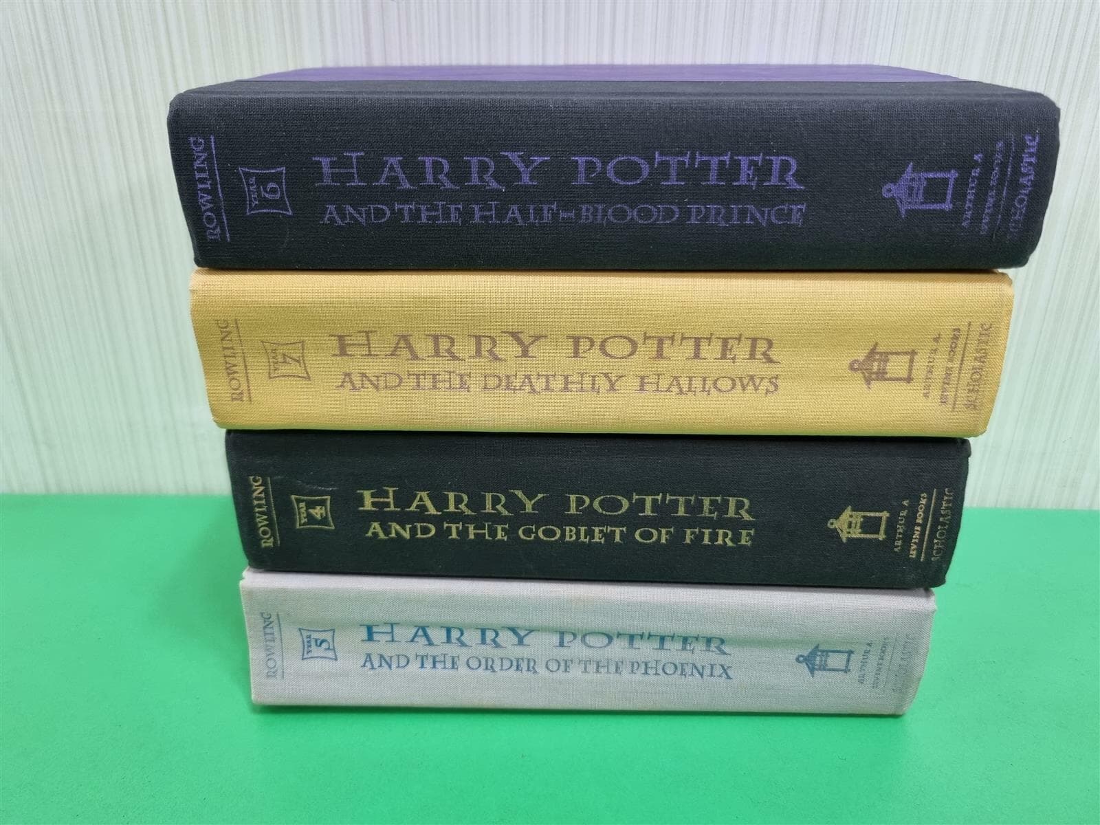 J. K. Rowling‘s Harry Potter 4,5,6,7 총4권 (Hardcover) - 미국판 두꺼운 양장본 -- 상세사진 올림