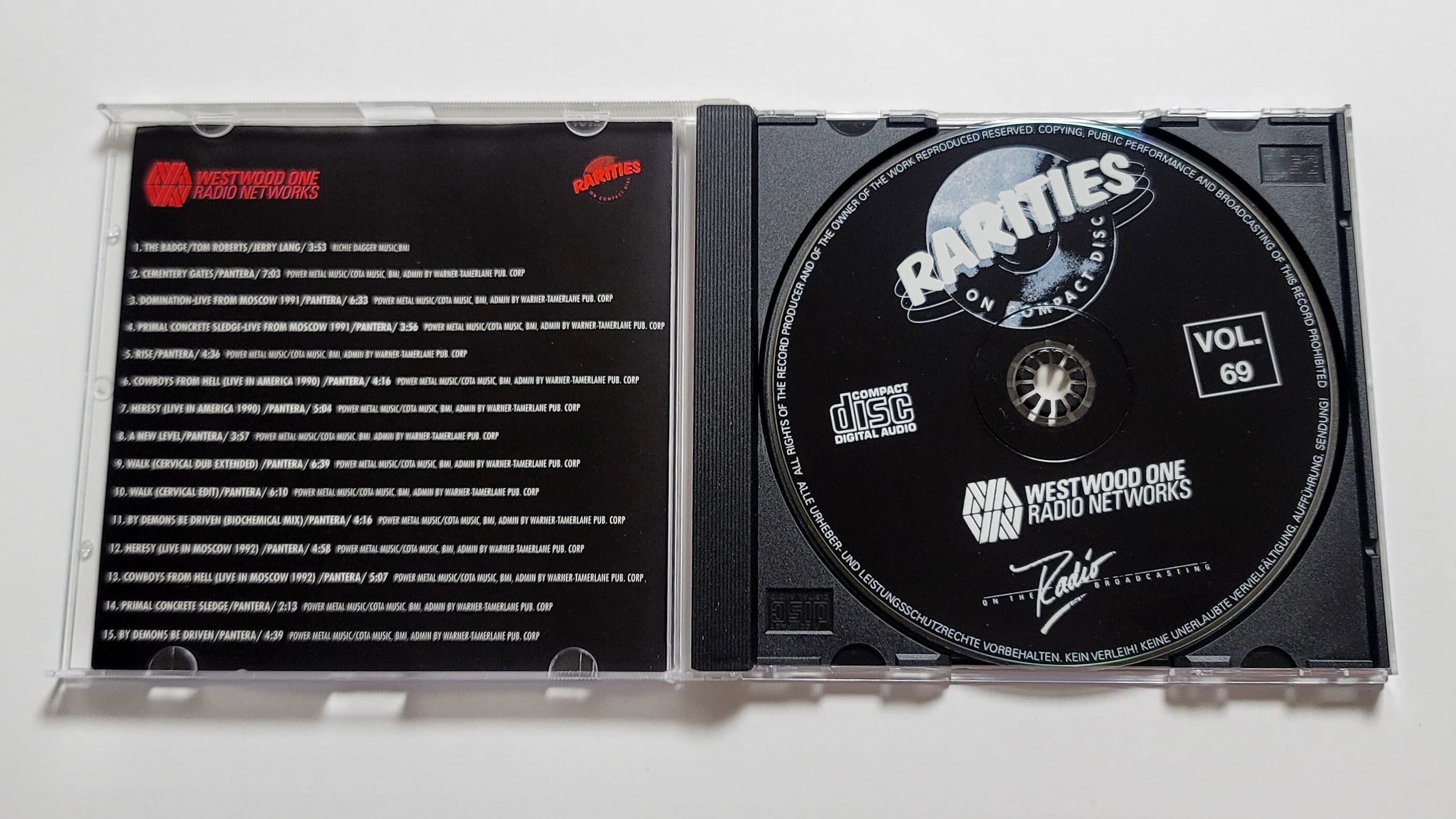 (희귀 부틀렉) PANTERA (판테라) - Minutes in Hell (The Singles 1991-1996) (1997)