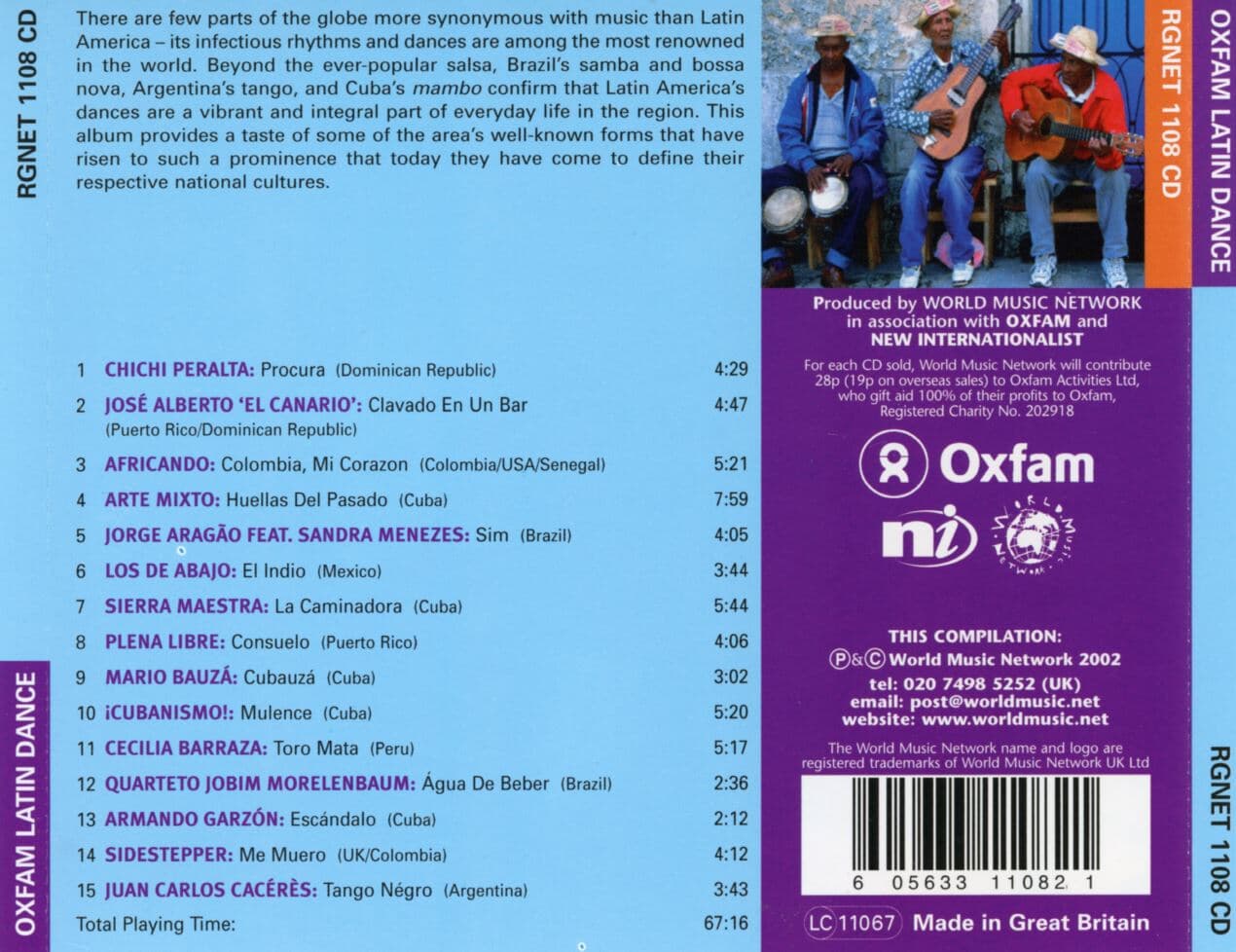 옥스팜 라틴 댄스 - Oxfam Latin Dance [U.K발매]