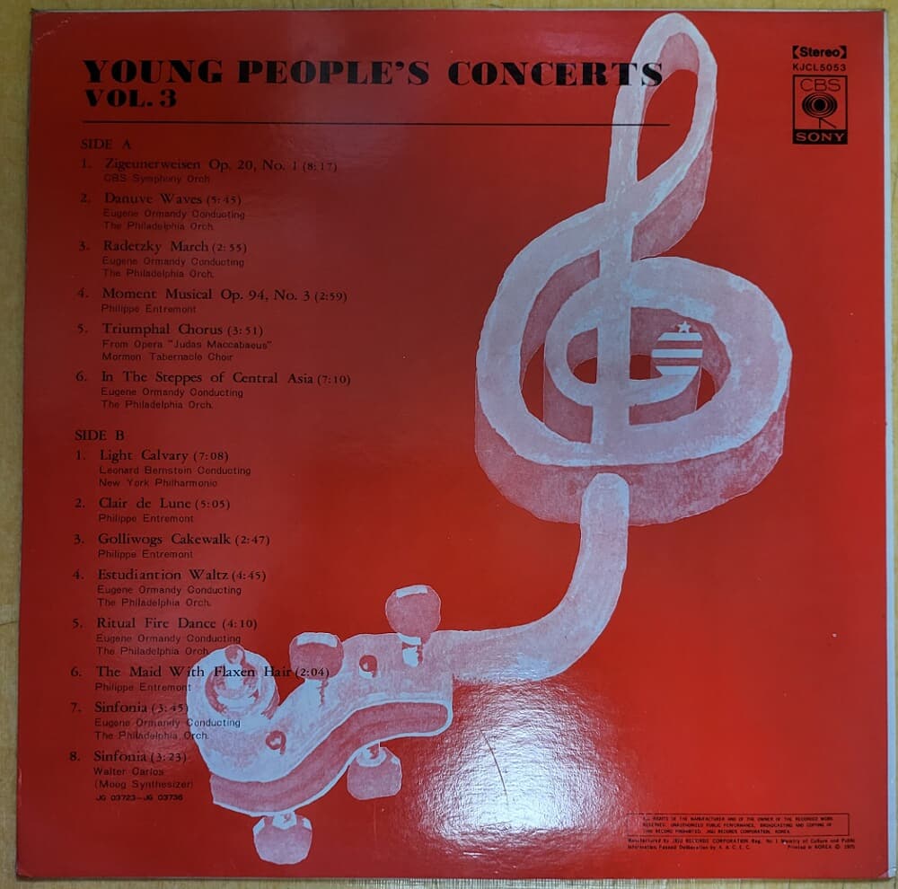 Young People's Concerts Vol.3 Zigeunerweisen