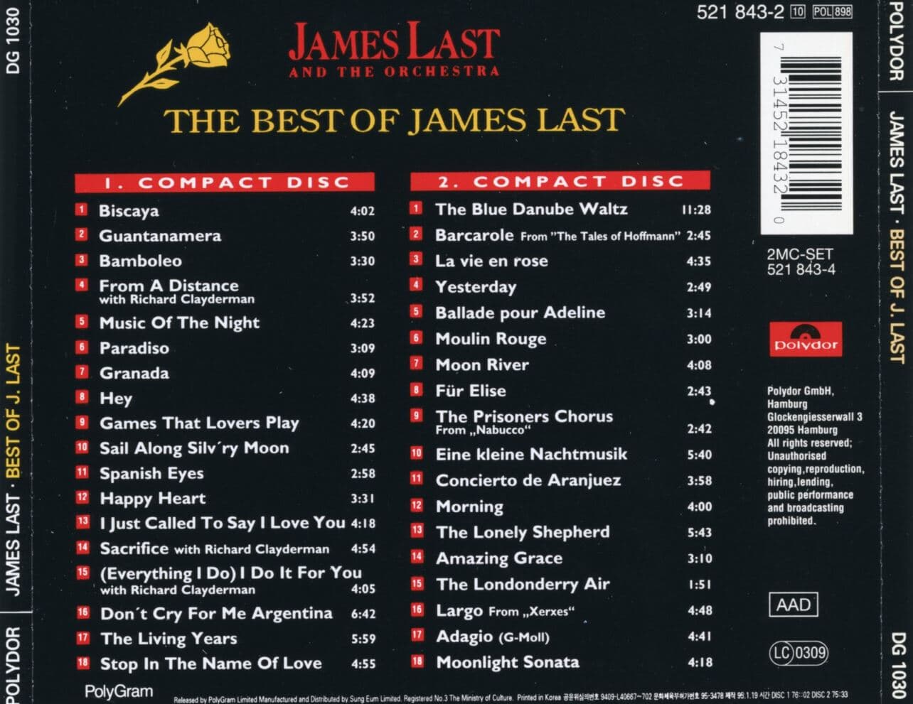 제임스 라스트 - James Last - The Best Of James Last 2Cds